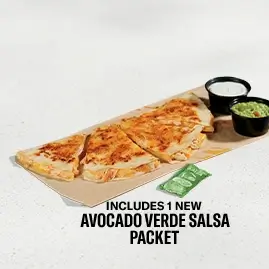 A Cantina Chicken Quesadilla with grilled chicken, melted cheese, and a golden tortilla.