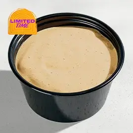 A packet of Jalapeño Ranch Sauce, combining creamy ranch with a spicy kick from jalapeños for a flavorful twist.